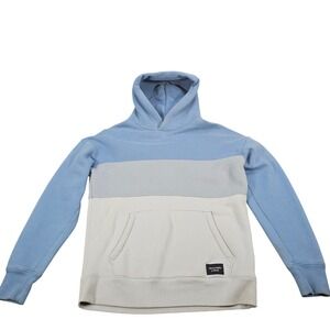 Abercrombie & Fitch Mens M Hoodie Pullover Colorblock Soft AF Relaxed Fit Multi